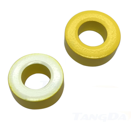 Ferrit Toroid Ring - Demir Nüve Bobin - 23x14x10mm - Sarı Beyaz