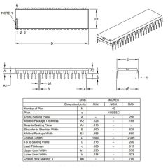 PIC18F4620 I/P DIP-40 8-Bit 40MHz Mikrodenetleyici