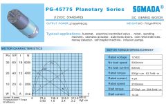 PG-45775 DC 12V 960 Rpm Redüktörlü Motor