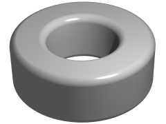 Ferrit Toroid Ring - Demir Nüve Bobin - 27x15x11mm - Sarı Beyaz