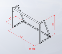 mini futbol kalesi 100*160 cm (çift)