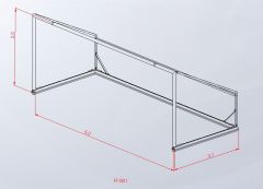 FT-001	2X5 ALÜMİNYUM FUTBOL KALESİ STANDART