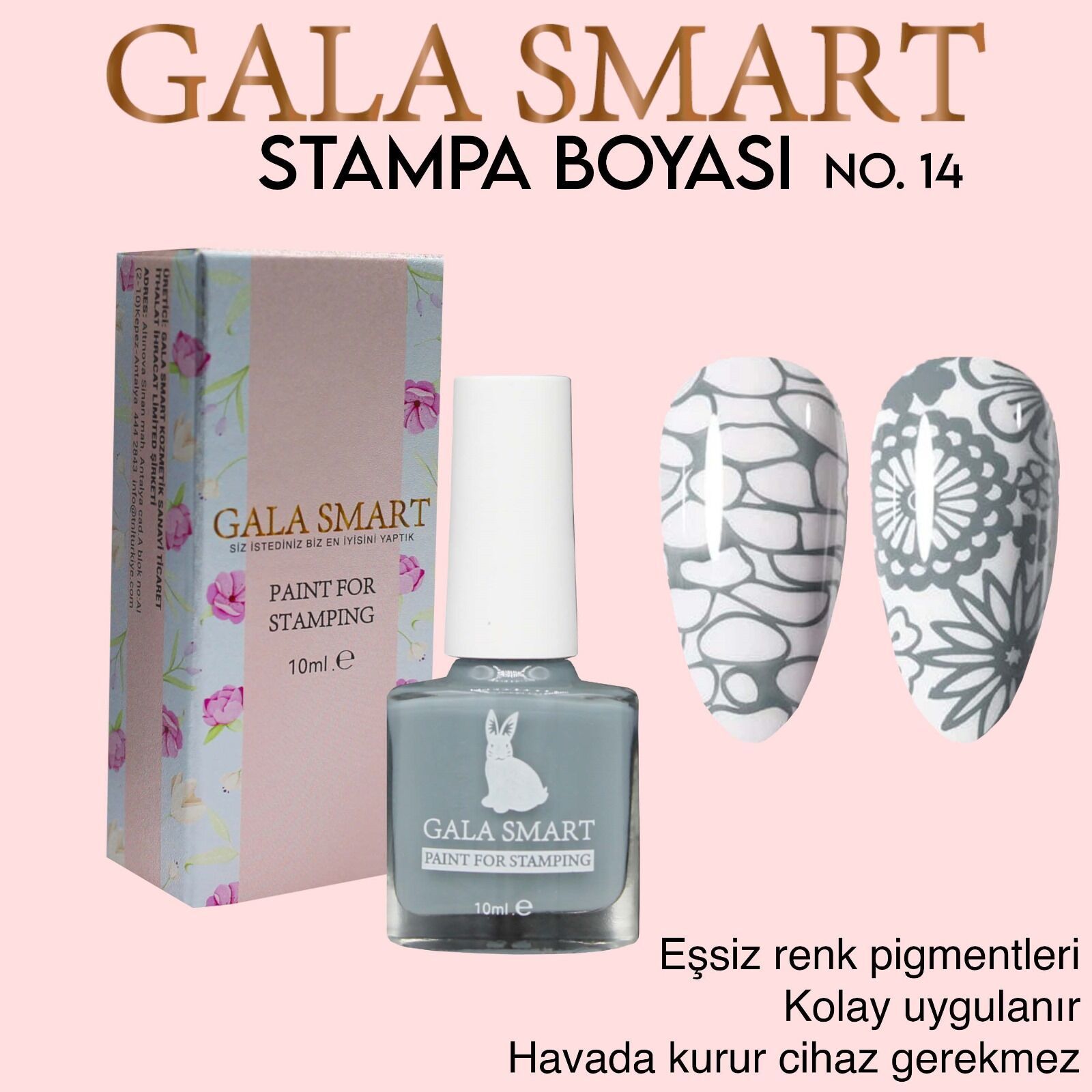 GALA SMART - STAMPA BOYASI 10 ML NO:14