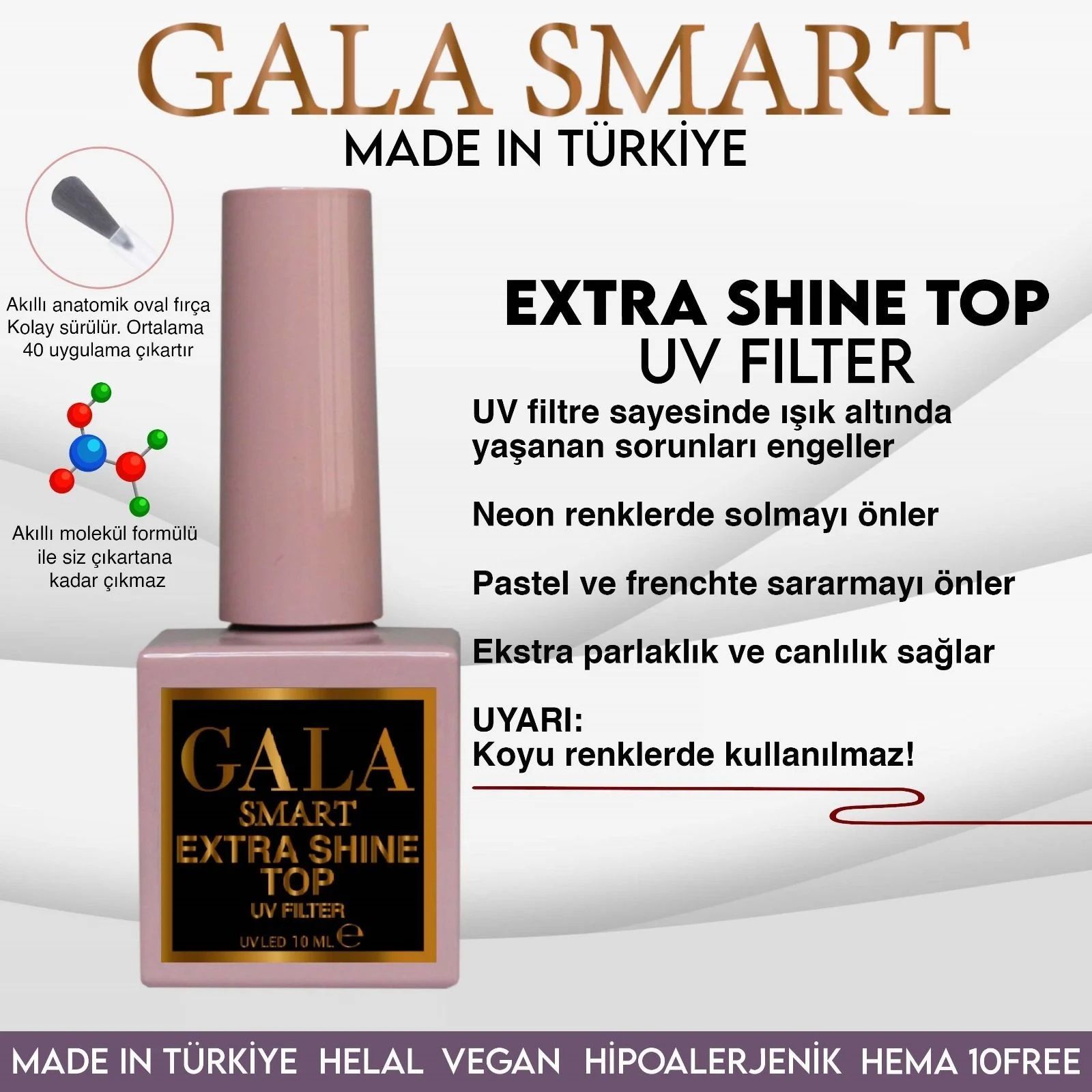 EXTRA SHINE TOP - UV FILTER 10 ml