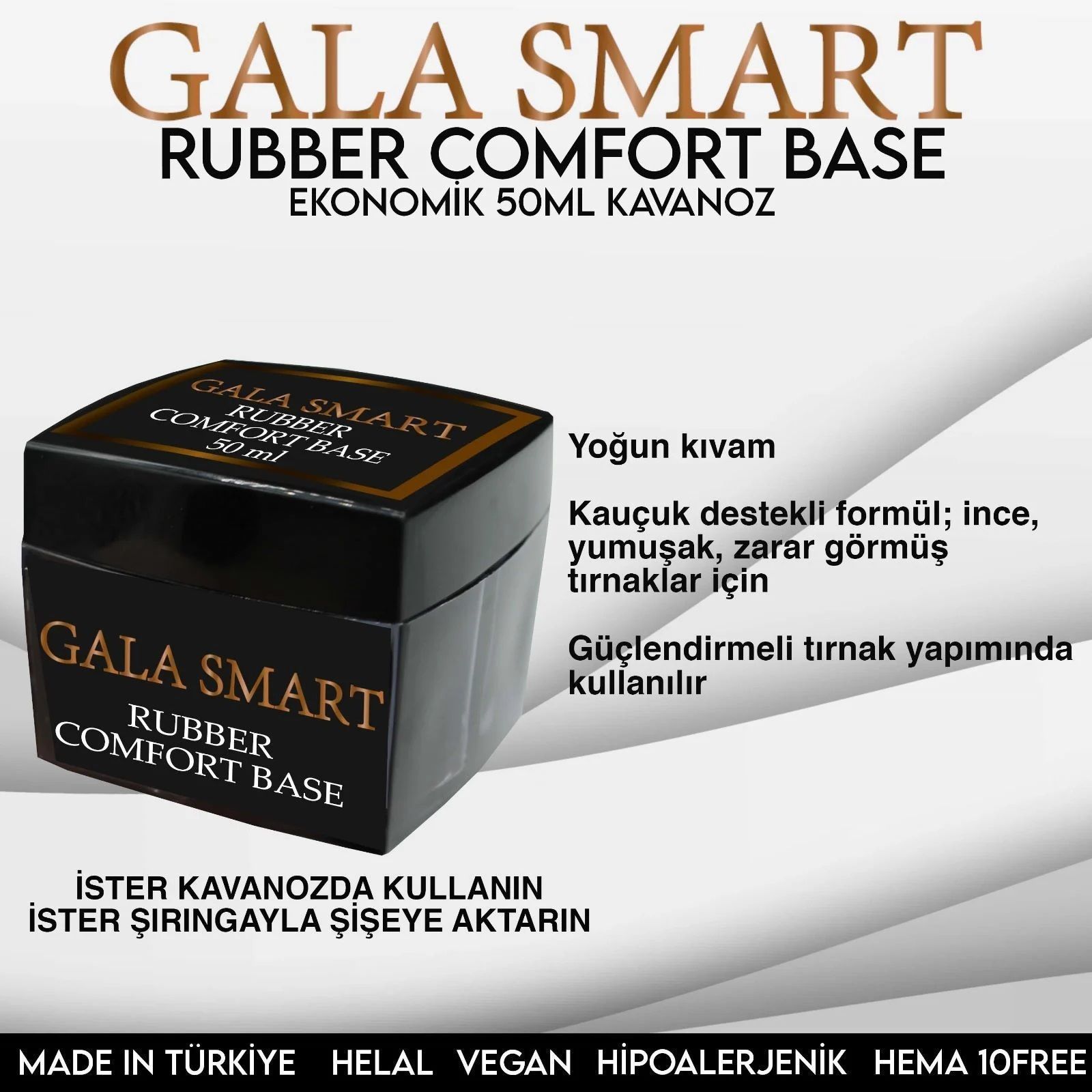 GALA SMART - RUBBER COMFORT BASE 50 ML