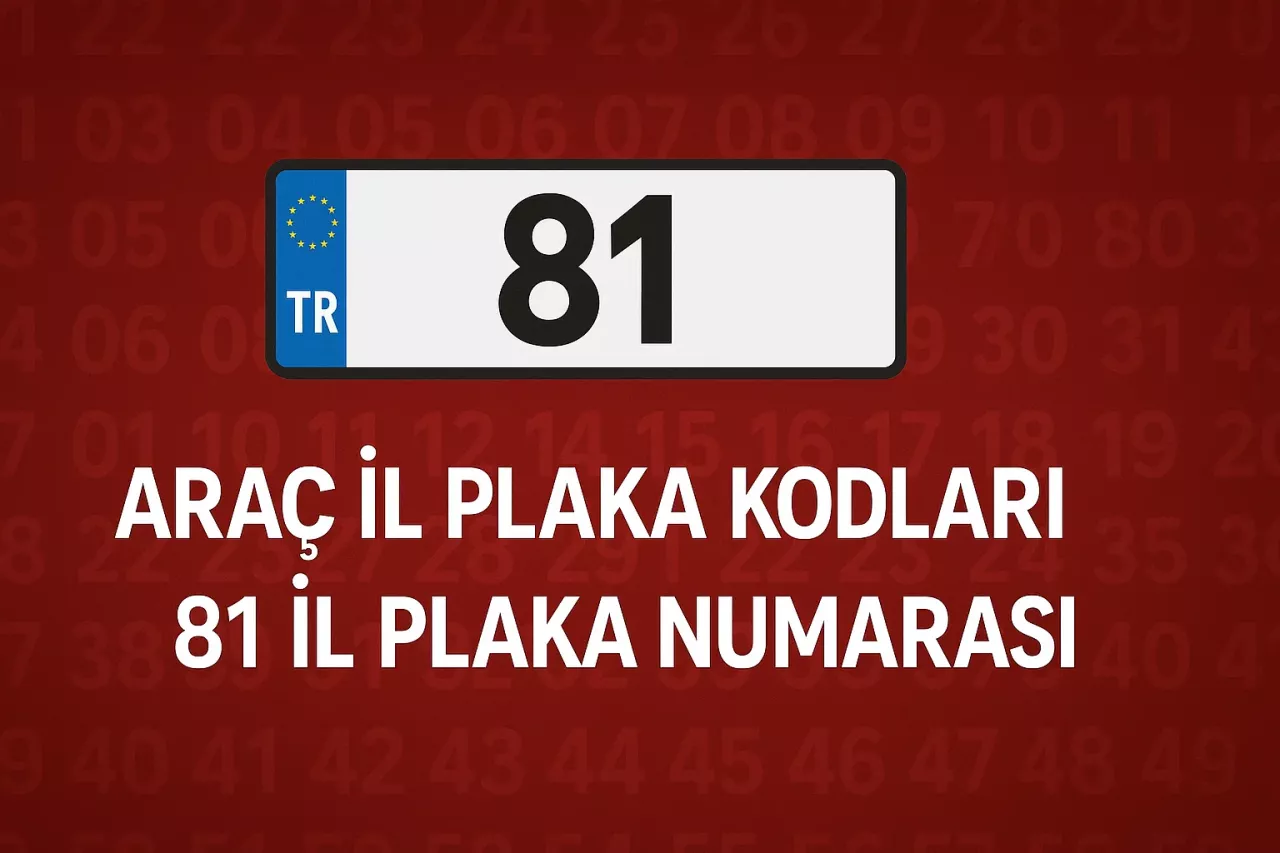 Araç İl Plaka Kodları | 81 İl Plaka Numarası
