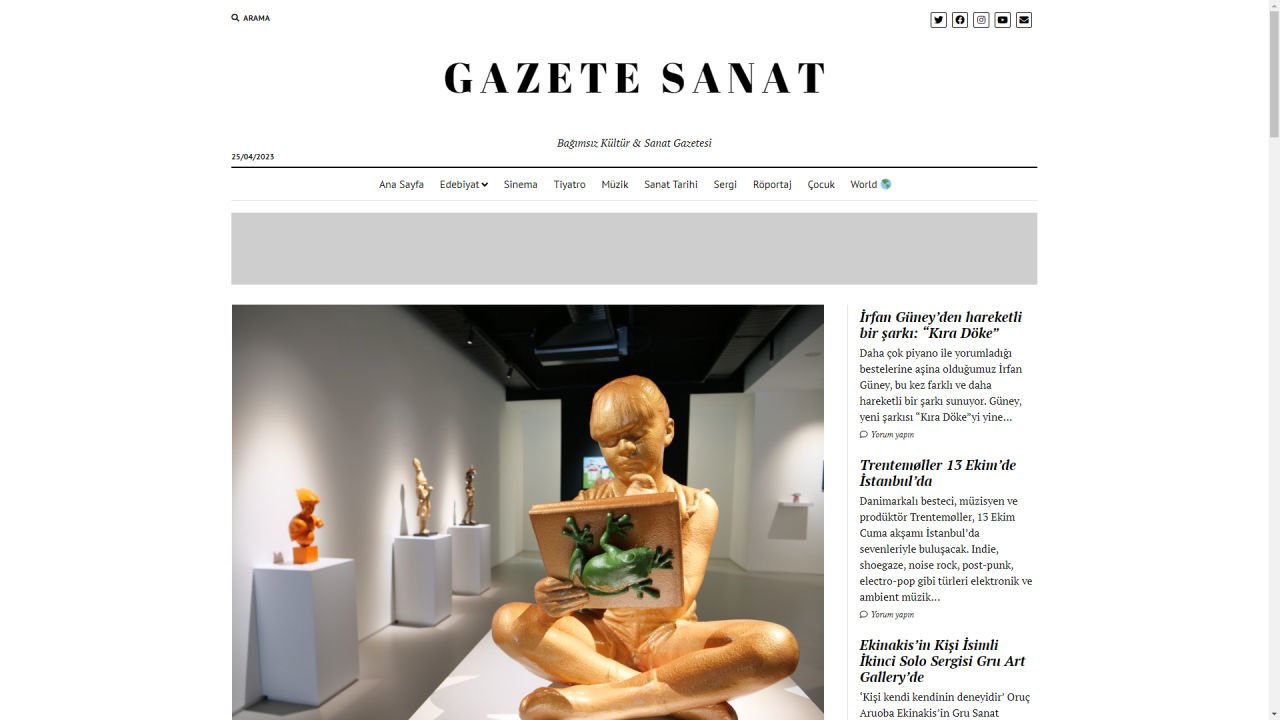 GAZETE SANAT – RS Sanat Alanı İlk Sergisiyle Ziyarete Açılıyor