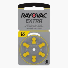 ﻿Rayovac Extra 10 Numara İşitme Cihazı Pili (10 Paket x 6 Adet = 60 Adet Pil)