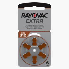 Rayovac Extra 312 Numara İşitme Cihazı Pili (5 Paket x 6 Adet = 30 Adet Pil)