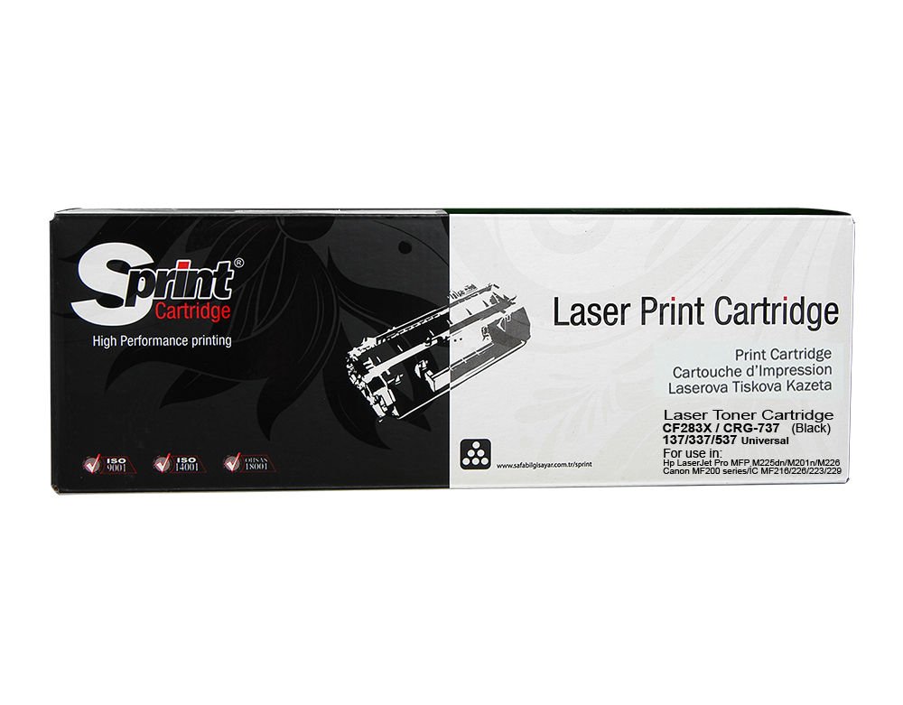 Sprint Hp Cf283x Muadil Siyah Laser Toner Kartuş (83X)