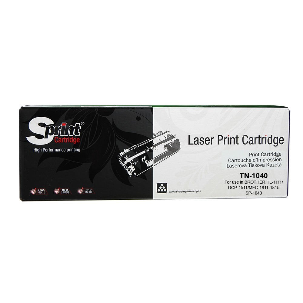 Sprint Brother TN-1040 Muadil Siyah Laser Toner Kartuş