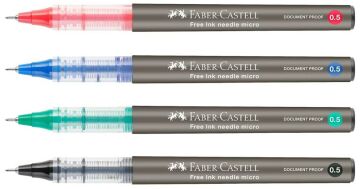 Faber Castell Free Ink Needle 0.5 mm Siyah Roller Kalem