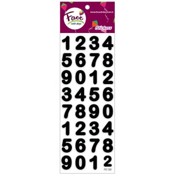 Face Sayılar Sticker Seti FC-120