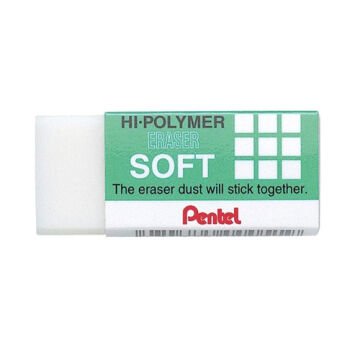 Pentel ZES-05 Hi Polymer Soft Beyaz Silgi