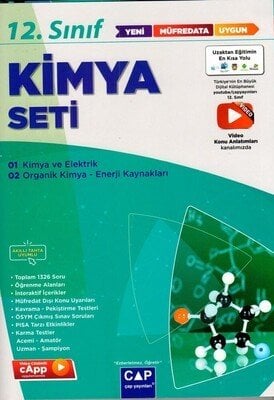 Çap Yayınları 12. Sınıf Anadolu Lisesi Kimya Seti