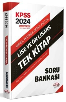 Editör Yayınları 2024 KPSS Lise Ön Lisans Soru Bankası Tek Kitap