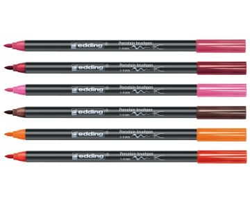 Edding 4200 Sıcak Renkler 6 Renk Porselen Kalemi Seti
