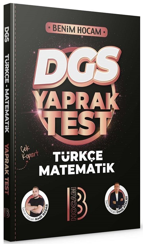Benim Hocam Yayınları DGS Türkçe Matematik Yaprak Test