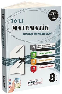 Zeka Küpü Yayınları 8. Sınıf LGS Matematik 16 Branş Deneme