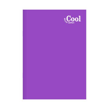 Keskin Color Cool Dikişli Lila Plastik Kapak 40 Yaprak A4 Müzik Defteri
