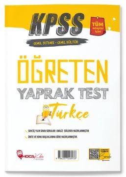 Hoca Kafası KPSS Türkçe Öğreten Yaprak Test