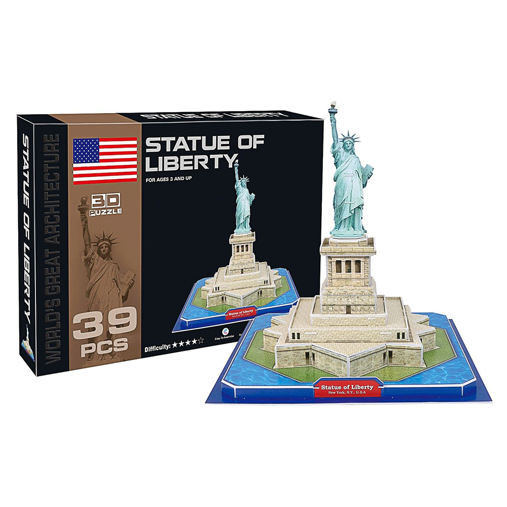 CC Oyuncak Özgürlük Anıtı 39 Parça 3D Puzzle