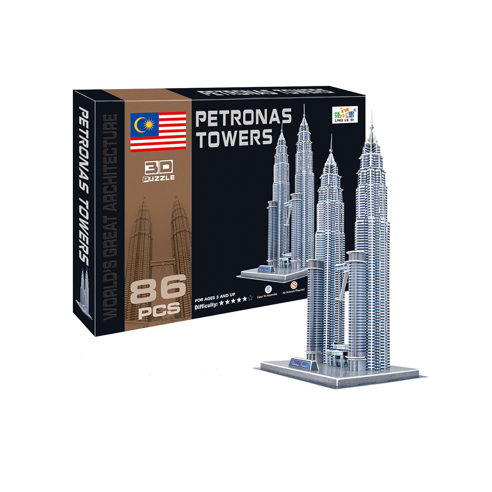 CC Oyuncak Petronas Kuleleri 86 Parça 3D Puzzle