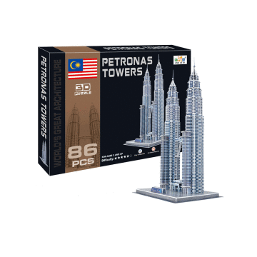 CC Oyuncak Petronas Kuleleri 86 Parça 3D Puzzle