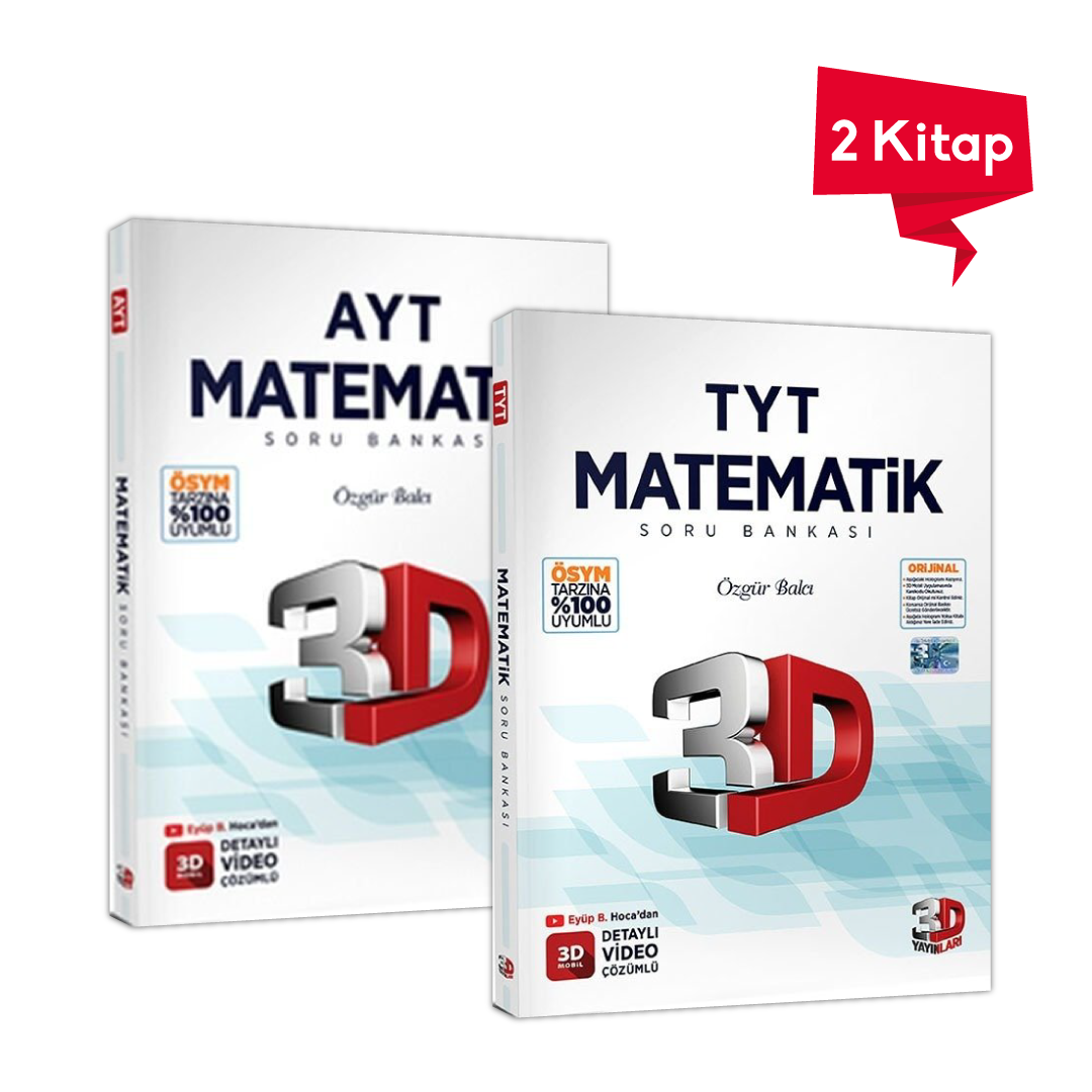 3D Yayınları TYT AYT Matematik Soru Bankası Kazandıran Set