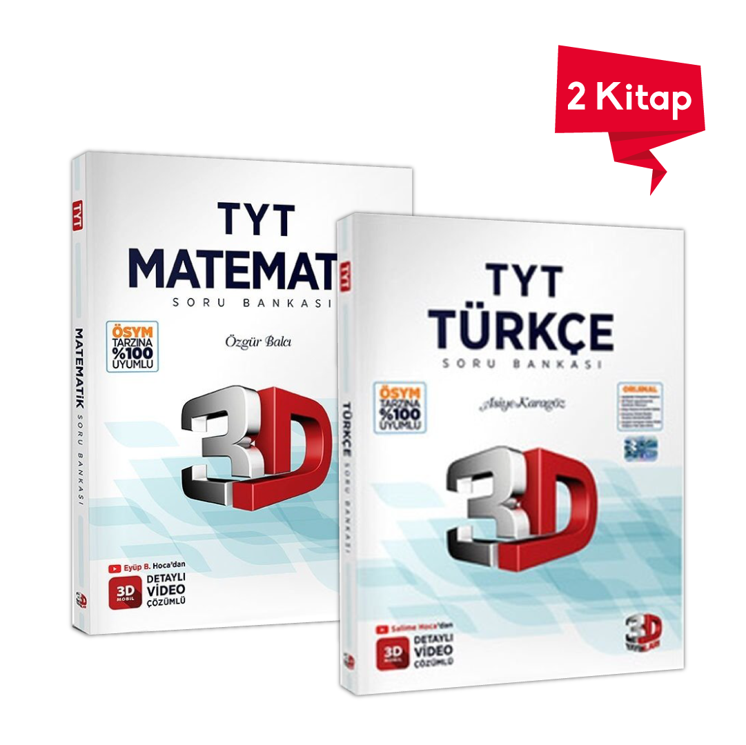 3D Yayınları TYT Türkçe Matematik Soru Bankası Kazandıran Set