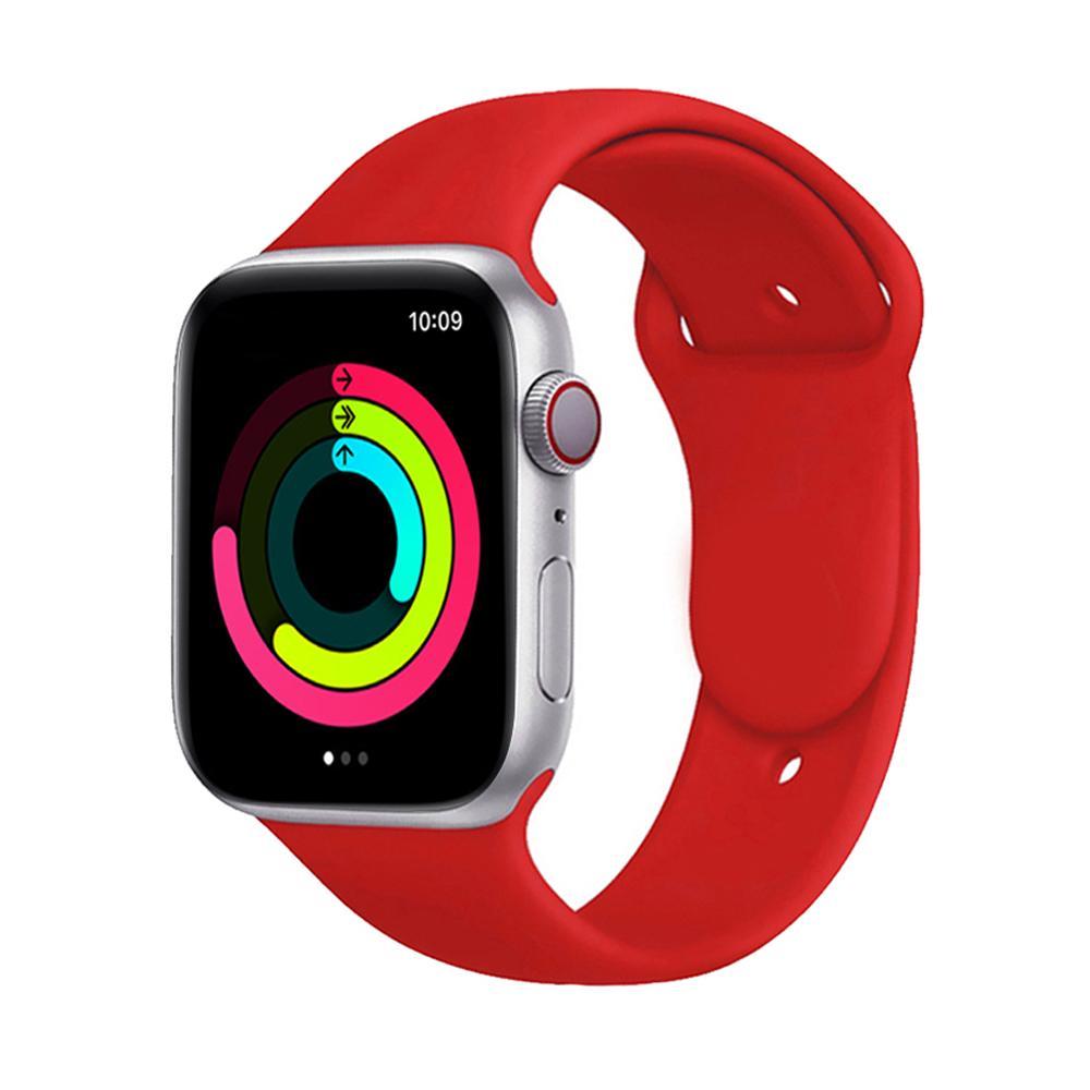 Apple Watch Silicon Kordon - Kırmızı
