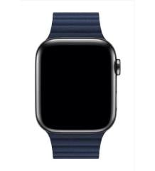 Apple Watch Deri Loop Kordon - Gece Mavi