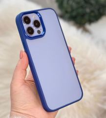 iPhone Kristal Şeffaf Kılıf - Mavi