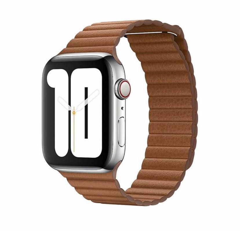 Apple Watch Deri Loop Kordon - Kahverengi