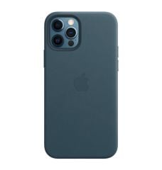 Apple MagSafe Özellikli Deri Kılıf - Baltık Mavi