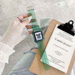 Apple Watch Transparent Kordon - Yeşil