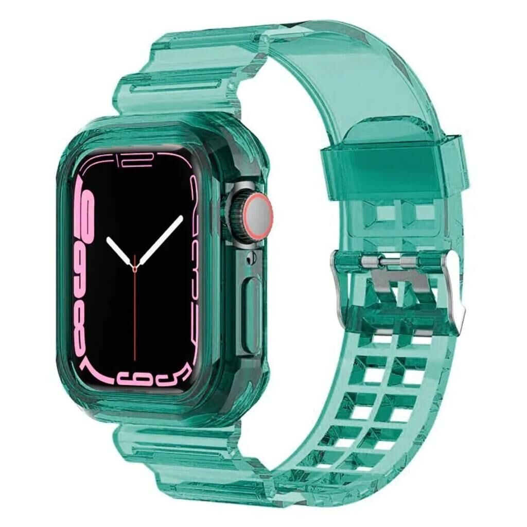 Apple Watch Transparent Kordon - Yeşil