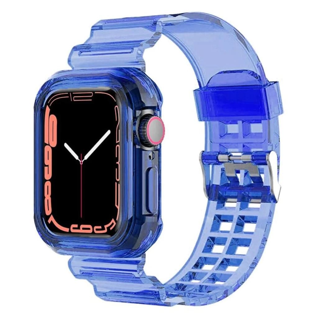 Apple Watch Transparent Kordon - Mavi