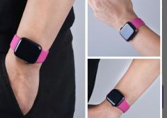 Apple Watch Silicon Kordon - Dragon Pembe