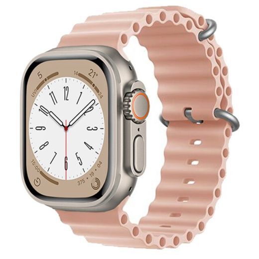 Apple Watch Ocean Loop Kordon - Kum Pembe