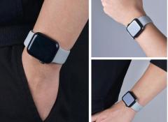 Apple Watch Silicon Kordon - Gri