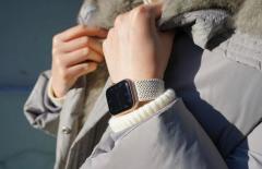 Apple Watch Solo Loop Örgü - Gri