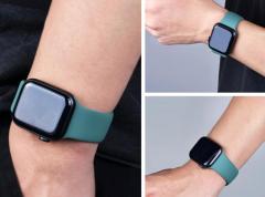 Apple Watch Silicon Kordon - Çam Yeşili