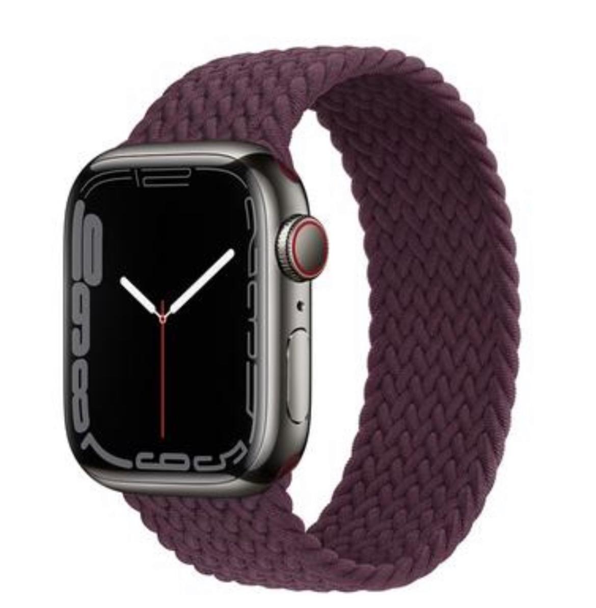 Apple Watch Solo Loop Örgü - Koyu Kiraz