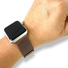 Apple Watch Milano Loop Kordon - Bronz