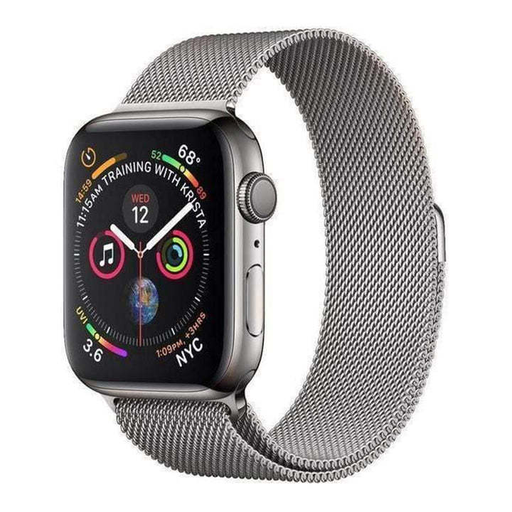 Apple Watch Milano Loop Kordon - Gümüş