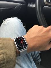 Apple Watch Milano Loop Kordon - Gümüş