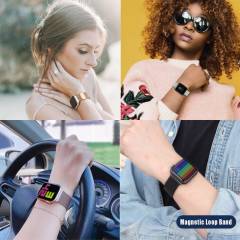 Apple Watch Milano Loop Kordon - Rainbow