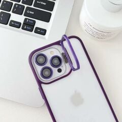 iPhone Easoncase Lensli Mika Kılıf - Siyah