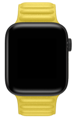 Apple Watch Baklalı Deri Loop - Sarı